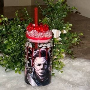 Halloween libbey Glass. Michael Myers